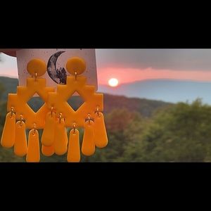 Handmade polymer clay earrings